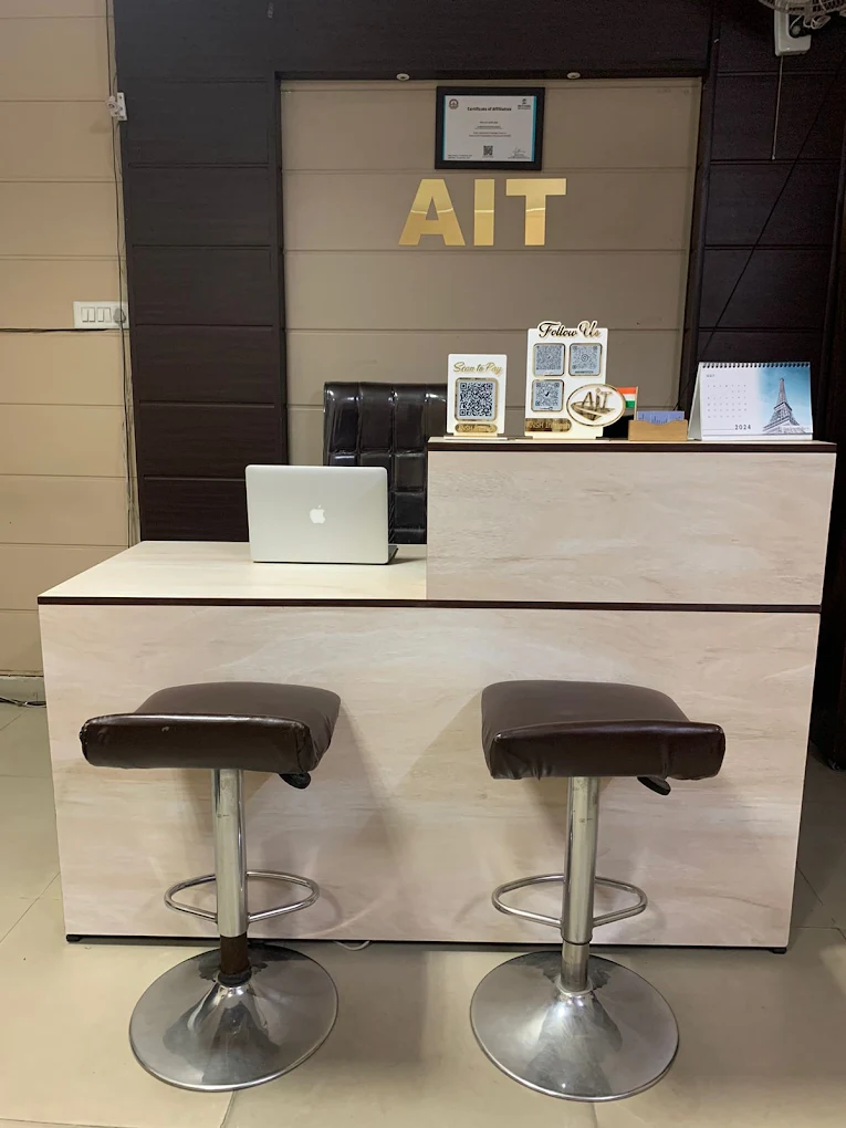 Foggy mountain landscape with wildflowers in foreground